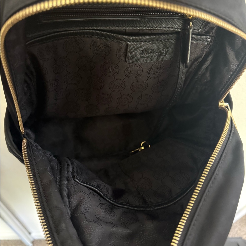 Michael Kors Black Backpack with Gold Details - Picture 3 of 3